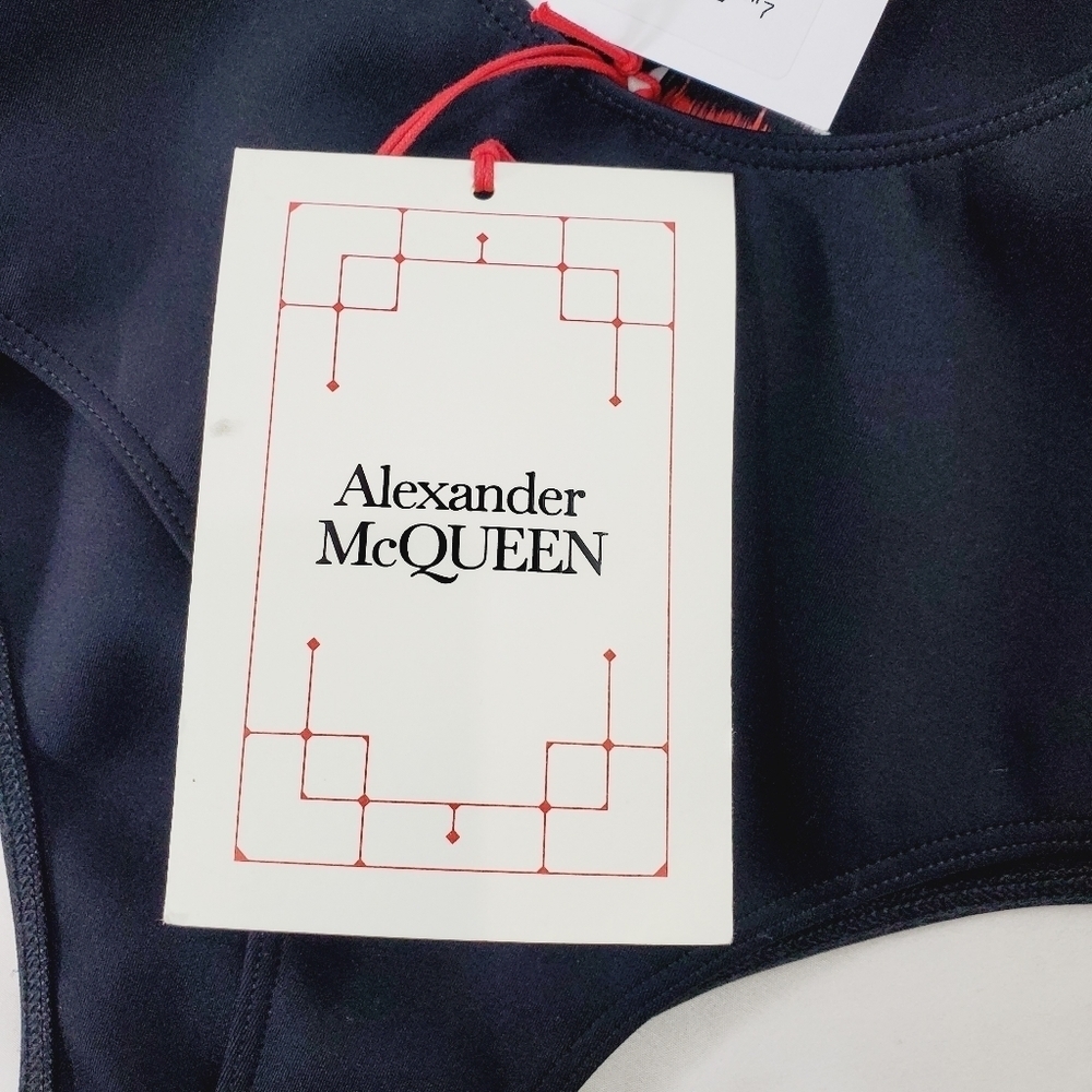 Alexander McQueen NWT One Shoulder Bodysuit Black size 46 (A-8) - Picture 7 of 16